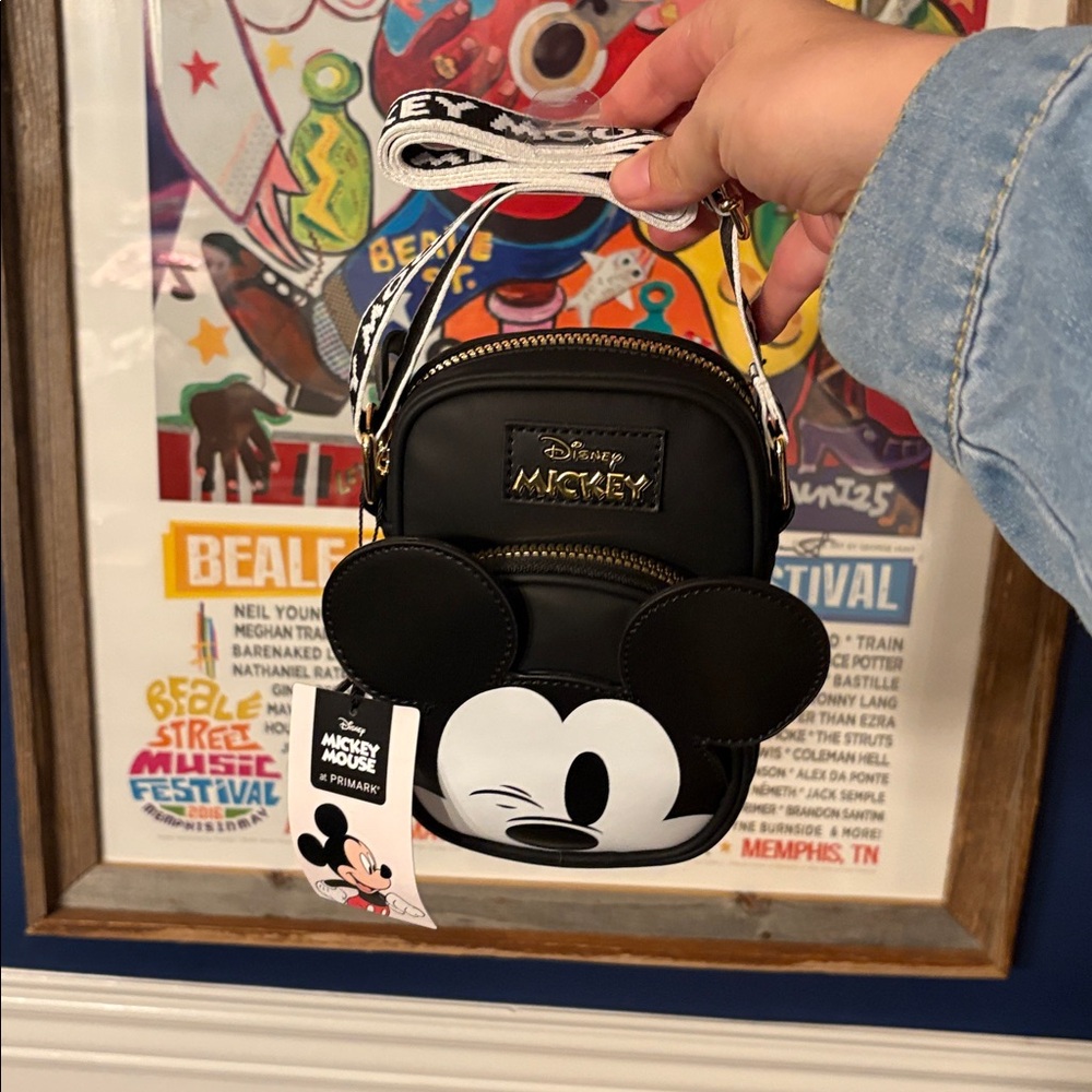 Primark Disney's Mickey Mouse 3D Phone Holder Crossbody NWT